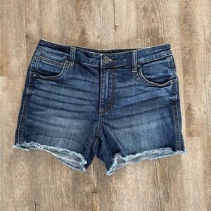 Kut from the Kloth High Waist Denim Shorts - Blue